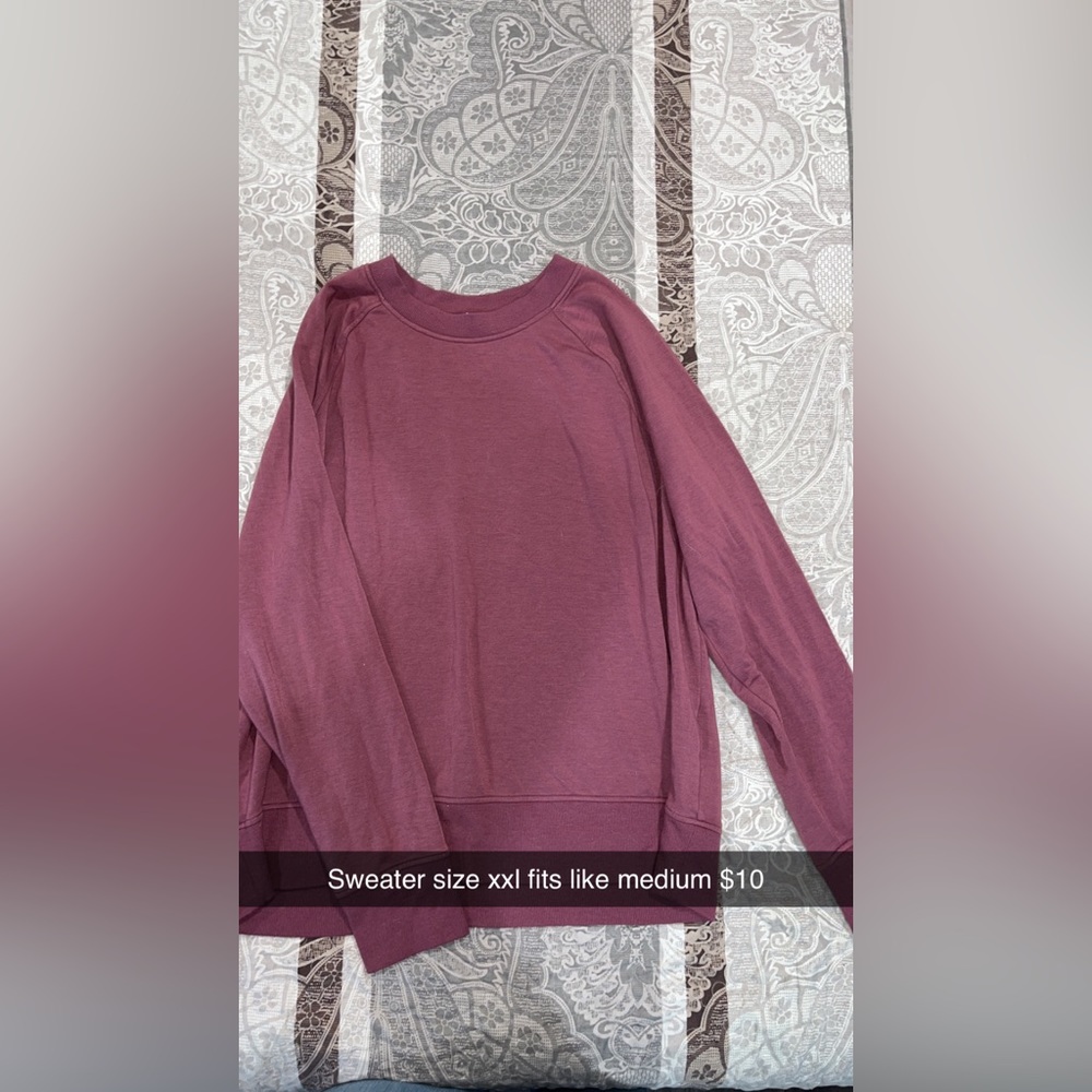 Burgundy sweater